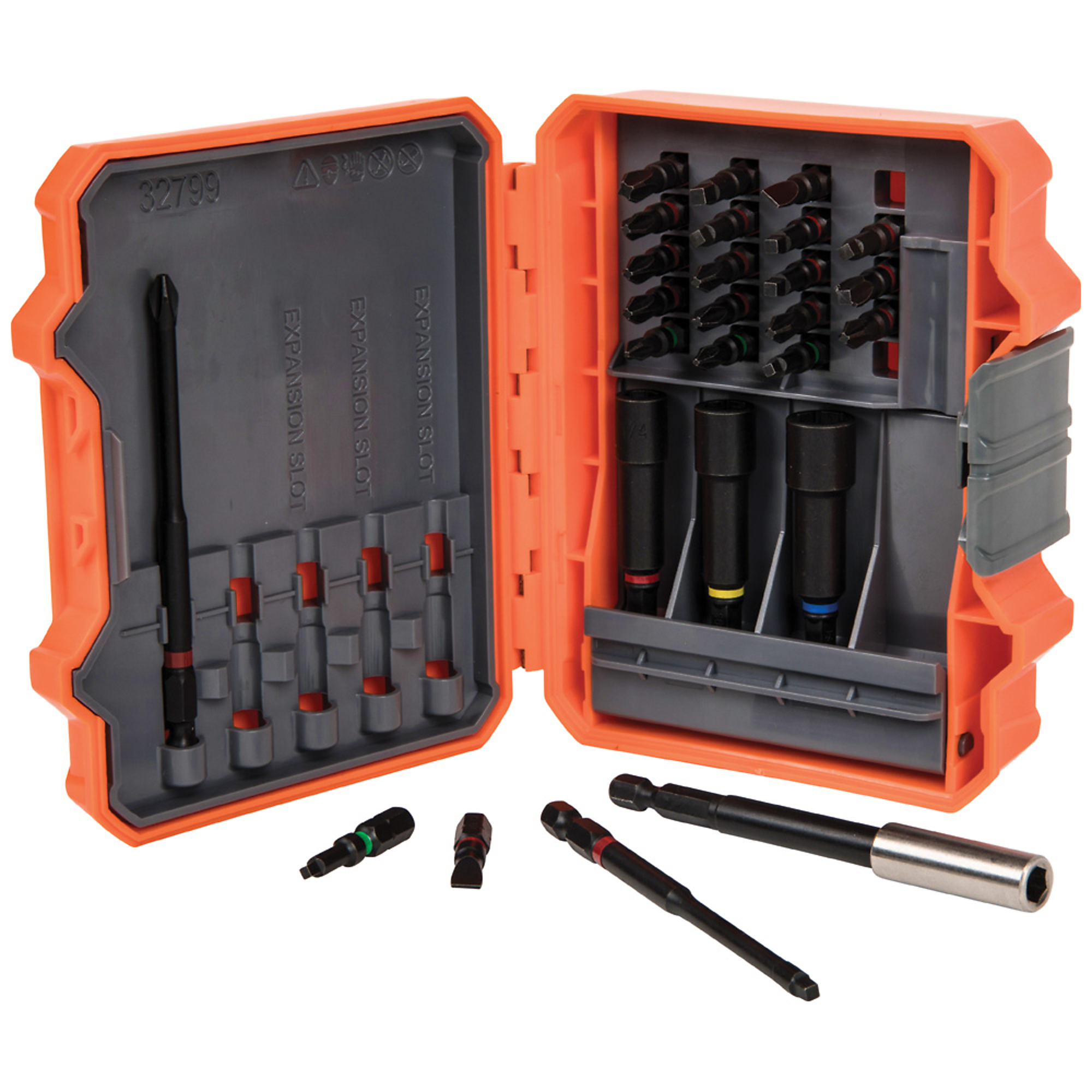 Klein Tools, Pro Impact Power Bit Set, 26-Piece, Size (SAE) Multiple in, Included (qty.) 26 Model# 32799